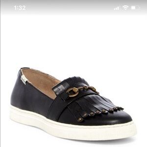 Sylvia Noster Folded Kiltie Slip on Sneakers Sz 7